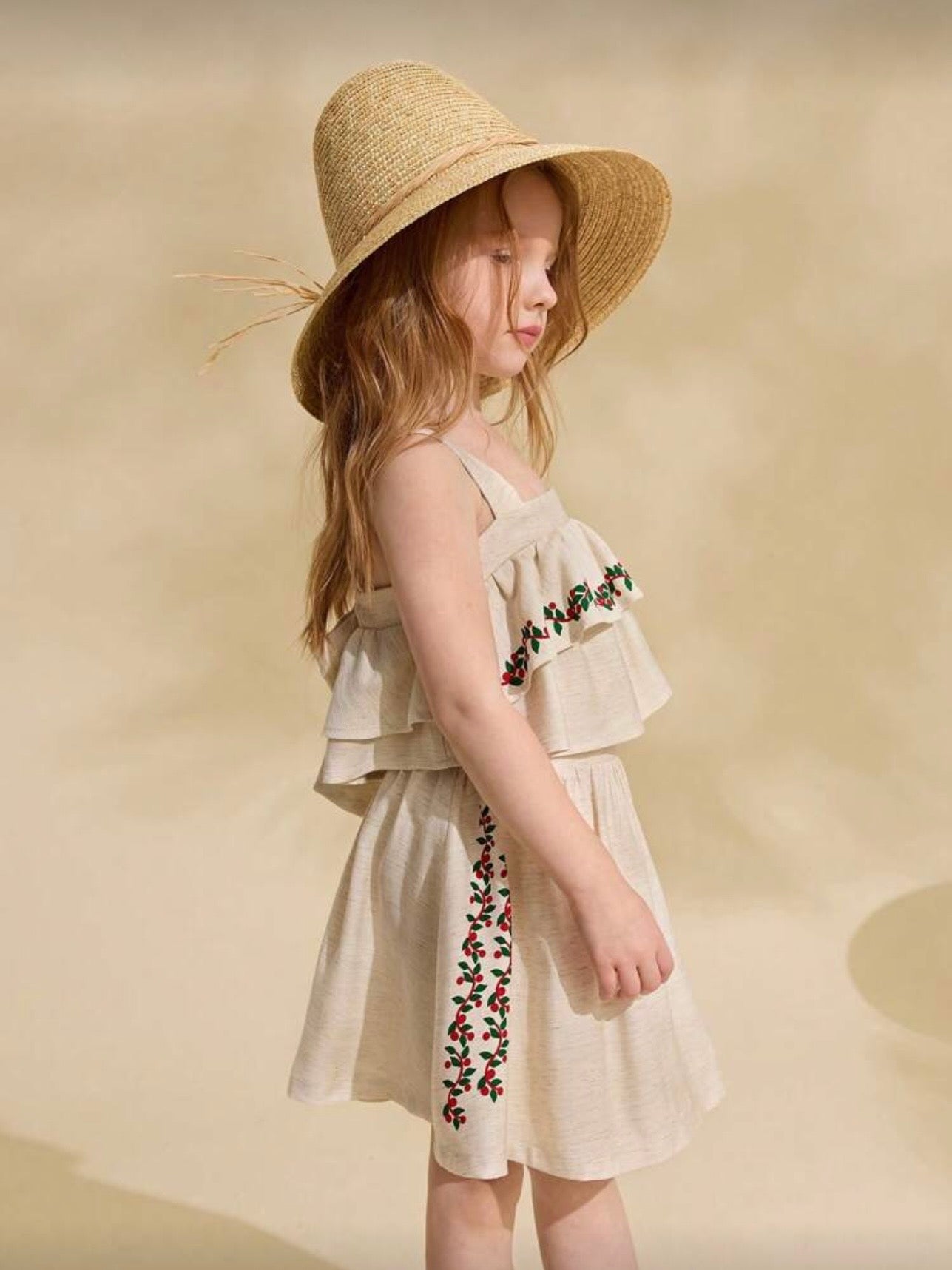 Set Bordado Crudo Beige