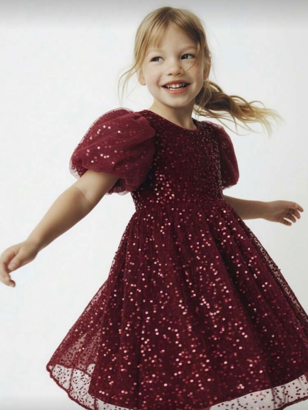 Vestido Rosa Roja de Lentejuelas