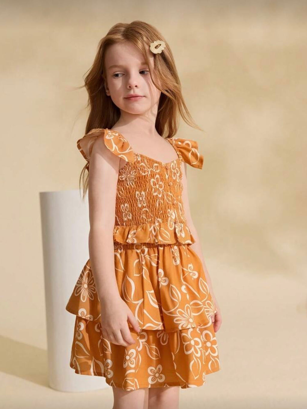 Set Naranja Estampado