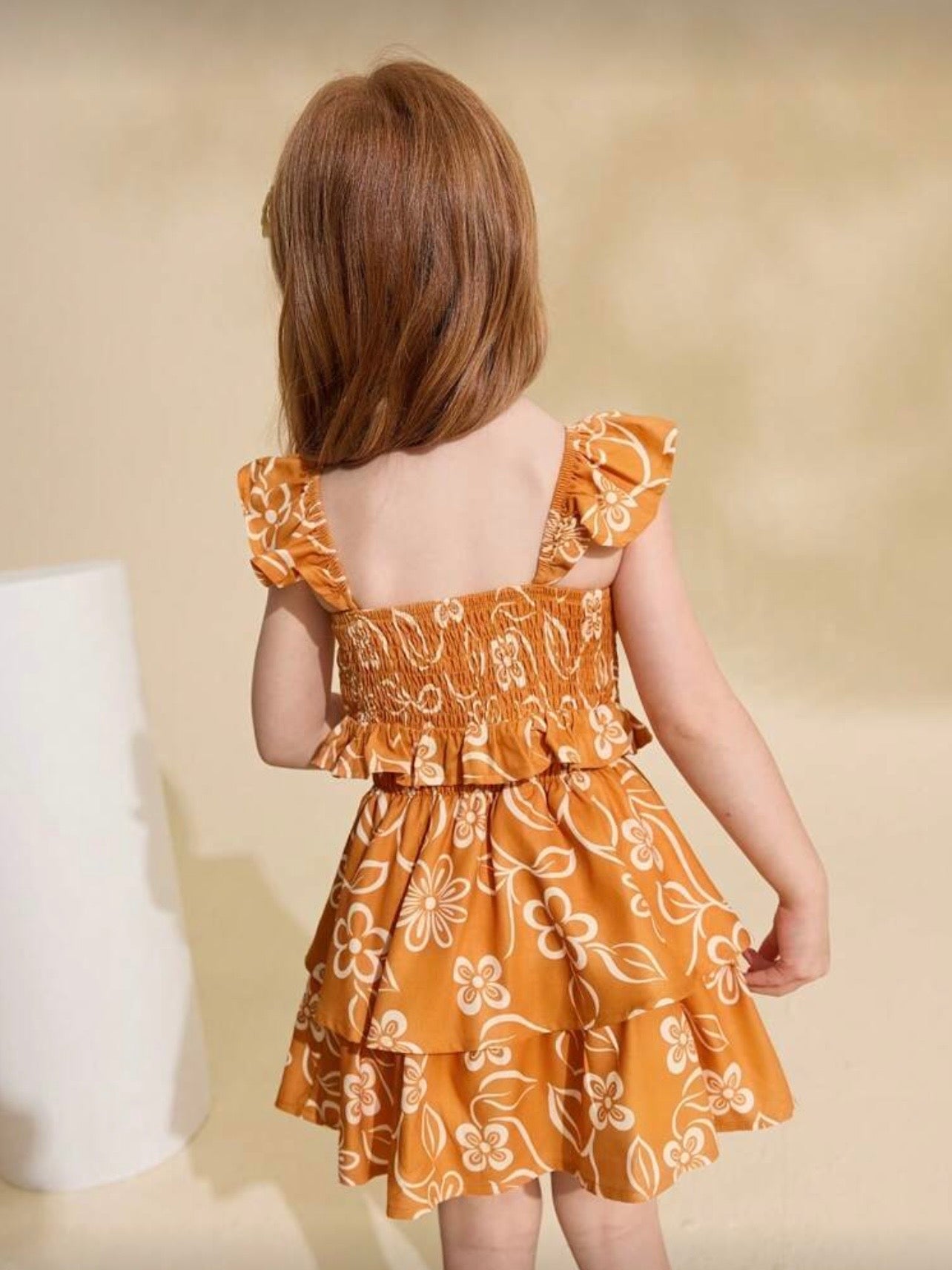 Set Naranja Estampado