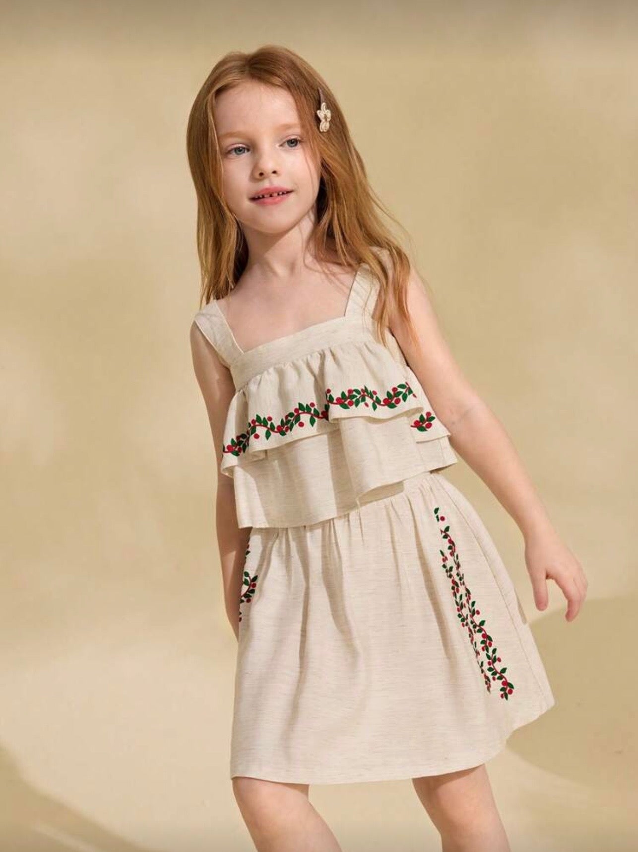 Set Bordado Crudo Beige