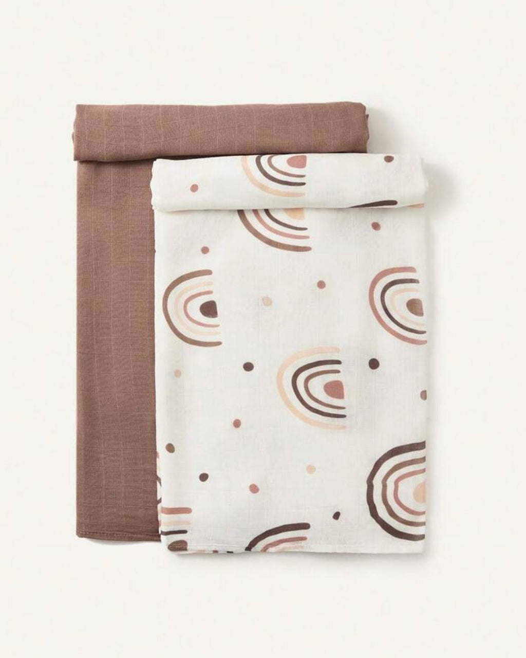 Pack de 2 Muselinas Arcoíris Tierra