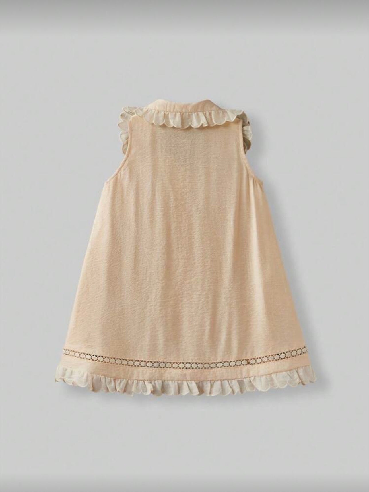 Vestido Albaricoque con Encaje