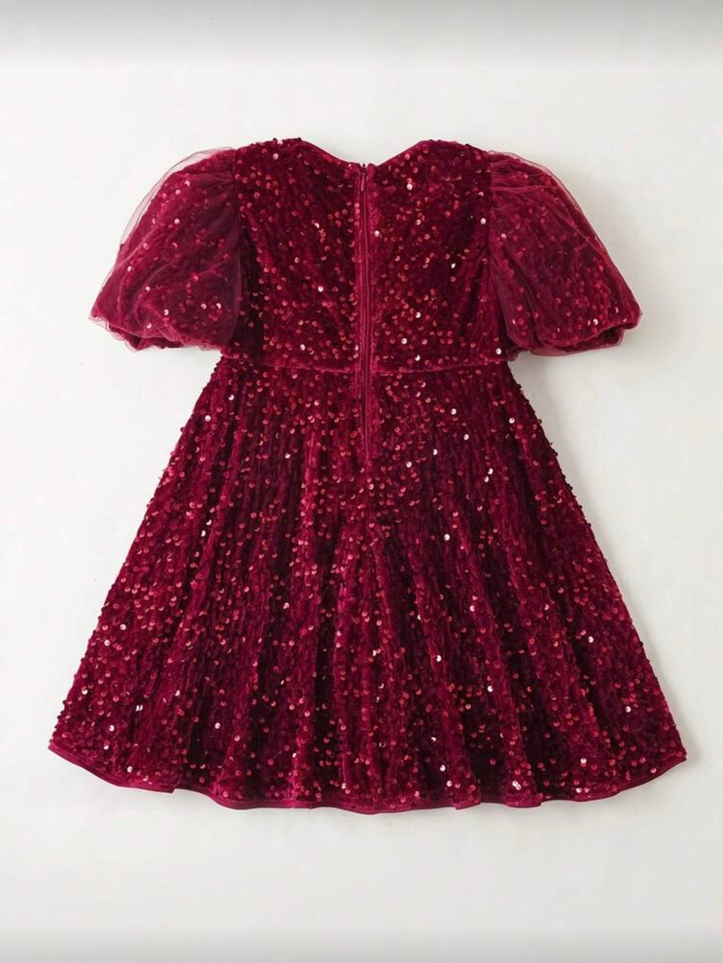 Vestido Rosa Roja de Lentejuelas