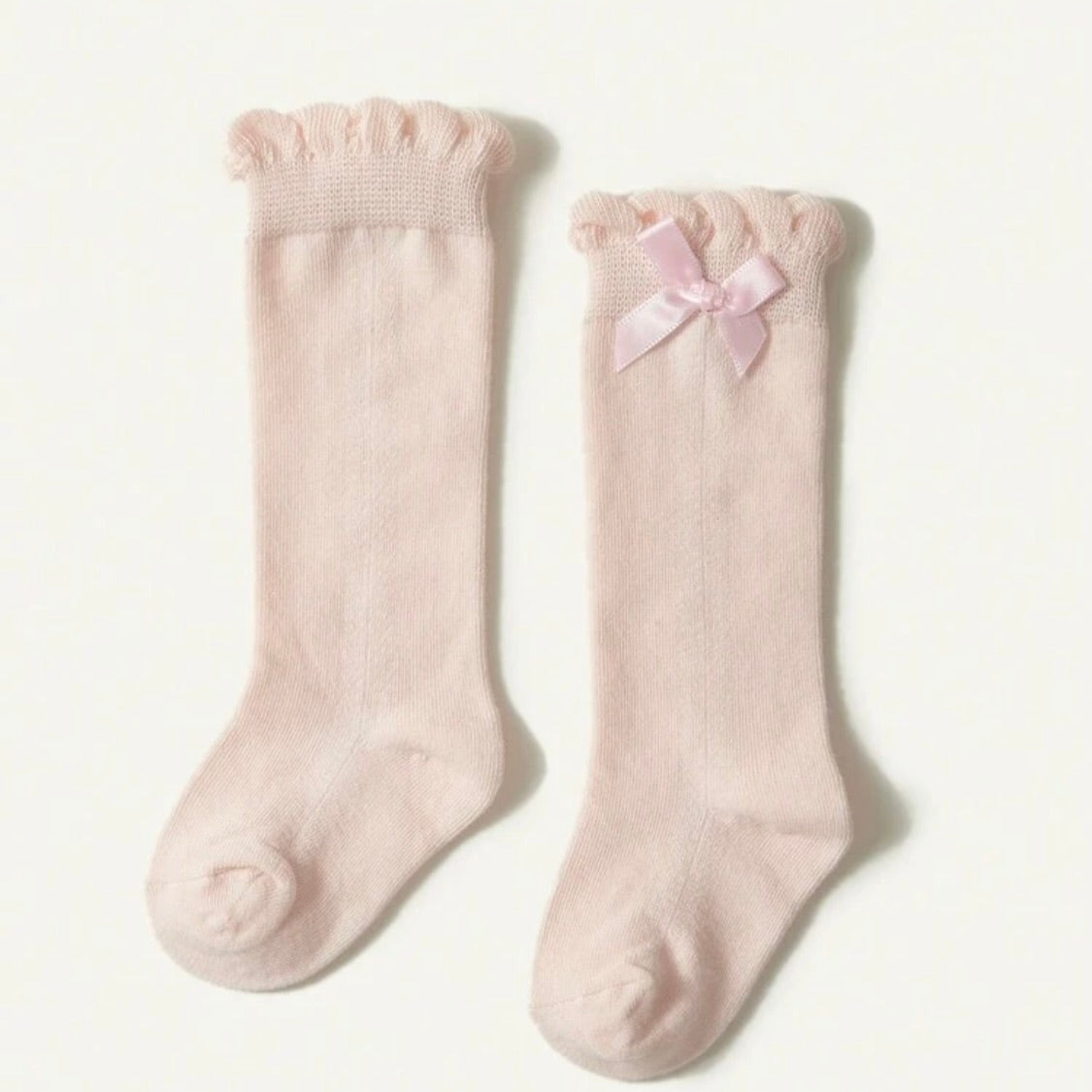 Medias Florales con Lazo